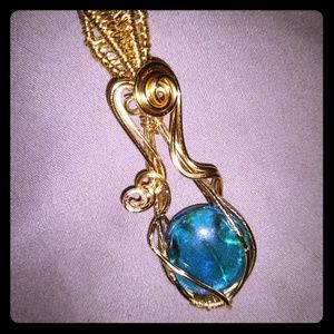 Handmade wire woven Pendant